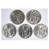 5-NICE CH BU SILVER 1 BALBOA COINS 5-NICE CH BU SILVER 1 BALBOA COINS
