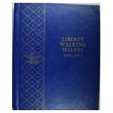 COMPLETE SHORT SET OF WALKING LIBERTY HALF DOLLARS COMPLETE SHORT SET OF WALKING LIBERTY HALF DOLLARS