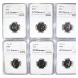 3 1962, 3-1963 JEFFERSON NICKELS NGC PF-67 3 1962, 3-1963 JEFFERSON NICKELS NGC PF-67