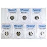 7 JEFFERSON NICKELS PCGS PR-69 DCAM 7 JEFFERSON NICKELS PCGS PR-69 DCAM