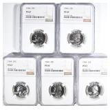 5-1964 WASHINGTON QUARTERS, NGC PF-67 5-1964 WASHINGTON QUARTERS, NGC PF-67