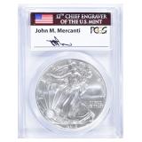 2015 ASE PCGS MS-70 1st STRIKE MERCANTI SIGNED 2015 ASE PCGS MS-70 1st STRIKE MERCANTI SIGNED