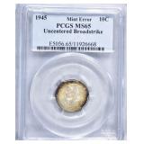 1945 MERCURY DIME PCGS MS65