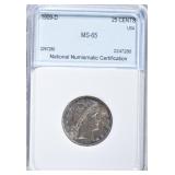 1909-D BARBER QUARTER NNC GEM BU 1909-D BARBER QUARTER NNC GEM BU