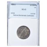 1909-D BARBER QUARTER NNC GEM BU