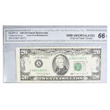 1990 $20 FEDERAL RESERVE NOTE FR-2077-A