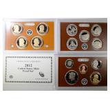 2012 U.S. PROOF SET IN ORIG BOX/COA