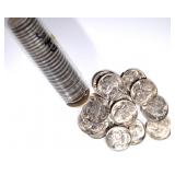 BU ROLL OF 1951-D JEFFERSON NICKELS BU ROLL OF 1951-D JEFFERSON NICKELS