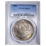 1886 MORGAN DOLLAR PCGS 1886 MORGAN DOLLAR PCGS