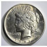 1921 PEACE DOLLAR CH BU