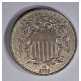 1868 SHIELD NICKEL  BU