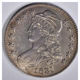 1831 CAPPED BUST HALF DOLLAR  CH BU