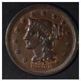 1851 LARGE CENT BU 1851 LARGE CENT BU
