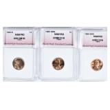 1942-S, 1965 SMS, 1966 SMS LINCOLN 1c 1942-S, 1965 SMS, 1966 SMS LINCOLN 1c