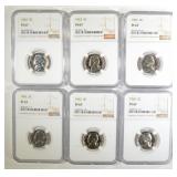 3 - 1962, 3 - 1963 JEFFERSON NICKELS NGC 3 - 1962, 3 - 1963 JEFFERSON NICKELS NGC