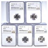 5-1966 SMS ROOSEVELT DIMES NGC MS67 5-1966 SMS ROOSEVELT DIMES NGC MS67