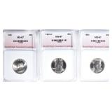 3-WASHINGTON QTRS GRADED WHSG 3-WASHINGTON QTRS GRADED WHSG