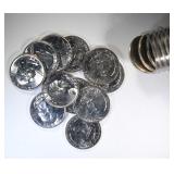 BU ROLL OF 1955-D WASHINGTON QUARTERS BU ROLL OF 1955-D WASHINGTON QUARTERS