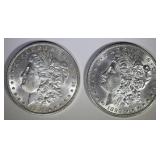 1897 & 98 MORGAN DOLLARS CH BU 1897 & 98 MORGAN DOLLARS CH BU