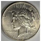 1934-S PEACE DOLLAR AU/BU 1934-S PEACE DOLLAR AU/BU