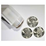 ROLL OF 20 1976-S SILVER IKES, GEM BU ROLL OF 20 1976-S SILVER IKES, GEM BU