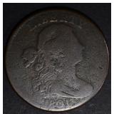 1801 DRAPED BUST LARGE CENT, VG 1801 DRAPED BUST LARGE CENT, VG