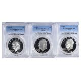 (3) 1976-S SILVER IKE DOLLARS PCGS