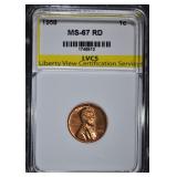 1958 LINCOLN CENT LVCS SUPERB GEM BU RED 1958 LINCOLN CENT LVCS SUPERB GEM BU RED