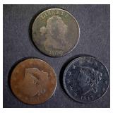 1800 G CORR., 1817 VF MARKS, 1818 AG LARGE CENTS 1800 G CORR., 1817 VF MARKS, 1818 AG LARGE CENTS