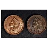1904 & 1907 INDIAN CENTS CH BU 1904 & 1907 INDIAN CENTS CH BU