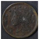 1839 LARGE CENT VF