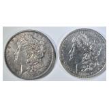 1886 & 1889 MORGAN DOLLARS AU/BU