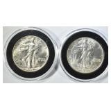 1941 CH BU, 1942 CH/GEM BU WALKING LIBERTY HALVES