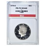 1979-S T-1 KENNEDY HALF  BGC PERFECT GEM PR DCAM