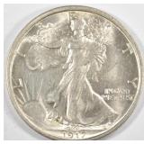 1917-S REV WALKING LIBERTY HALF DOLLAR CH BU