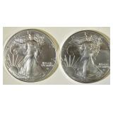 2 2022 AMERICAN SILVER EAGLES