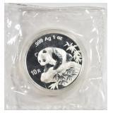 1999 ONE OUNCE .999 SILVER CHINESE PANDAS