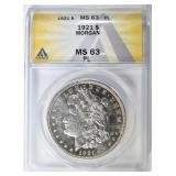 1921 MORGAN DOLLAR ANACS MS 63 PL