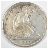 1860-S SEATED LIBERTY HALF DOLLAR CH AU