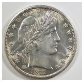 1911 BARBER HALF DOLLAR CH BU