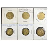 (6) ADULT SHOW TOKENS (6) ADULT SHOW TOKENS