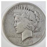 1921 PEACE DOLLAR FINE