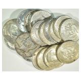 $10 FACE VALUE CIRC 90% SILVER KENNEDY HALVES $10 FACE VALUE CIRC 90% SILVER KENNEDY HALVES