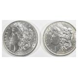 1880 & 1885-O MORGAN DOLLARS AU/BU 1880 & 1885-O MORGAN DOLLARS AU/BU