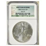 1986 ASE FIRST YEAR OF ISSUE NGC MS 69