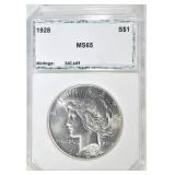 1928 PEACE DOLLAR PCI GEM BU 1928 PEACE DOLLAR PCI GEM BU