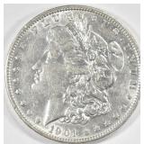 1901 MORGAN DOLLAR AU