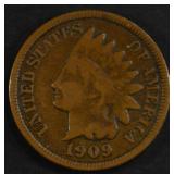 1909-S INDIAN CENT VG/F 1909-S INDIAN CENT VG/F