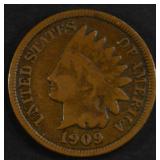 1909-S INDIAN CENT VG/F