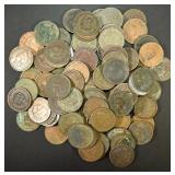 100 MIXED DATE INDIAN CENTS